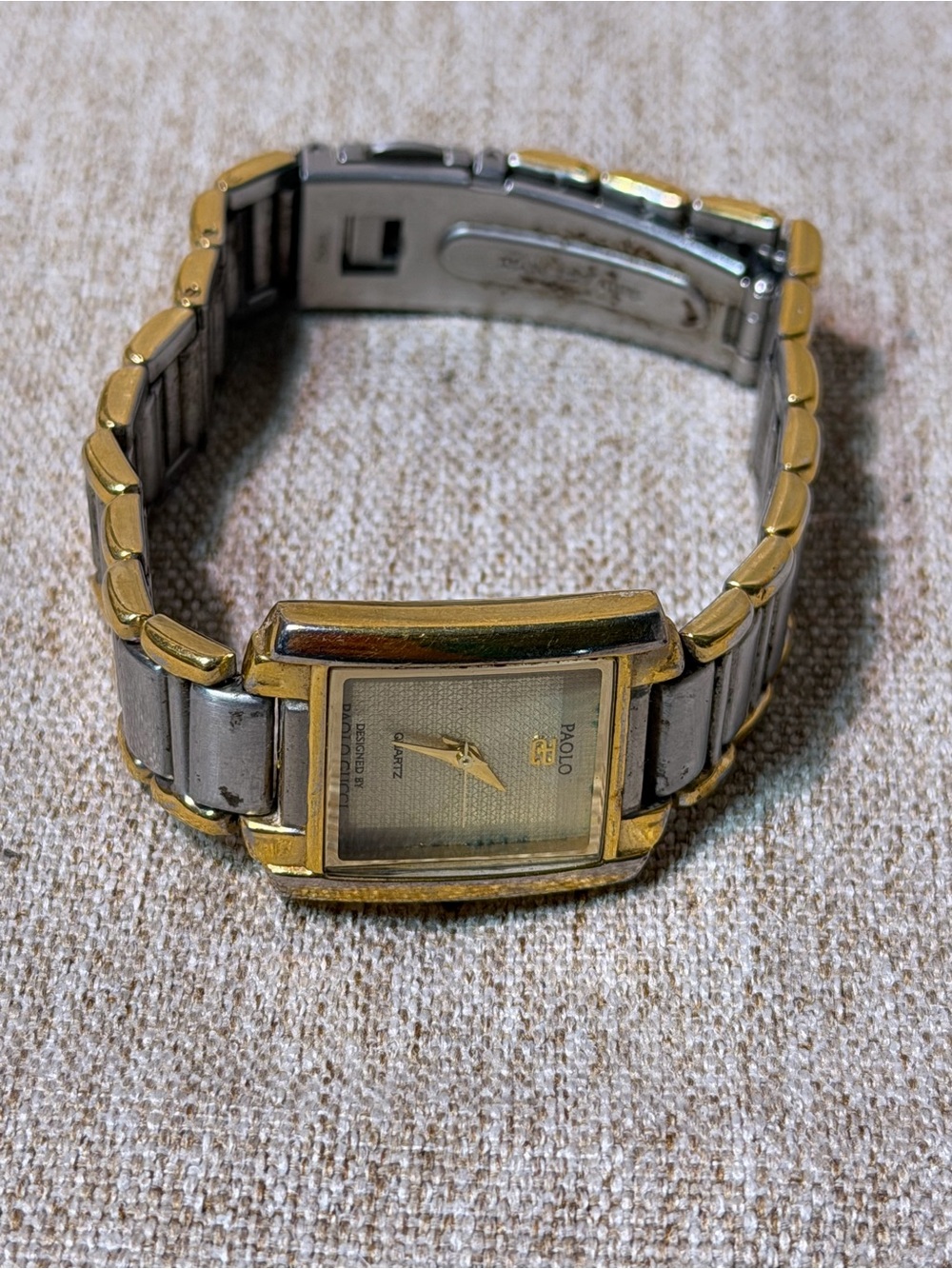 Vintage Paolo Gucci 789tc Quartz Ladies Watch Two Tone Signed Two-Tone Untested